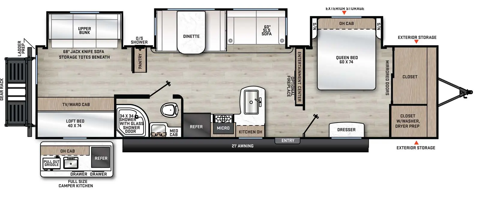 343BHTS Floorplan Image